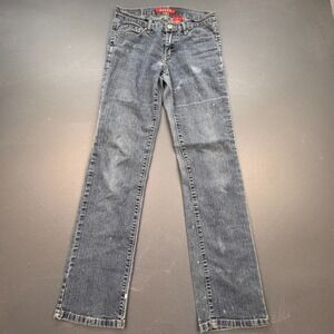 Pazzo Jeans Women's Size 5 Straight Leg Blue Low Rise Casual Denim Faded Western